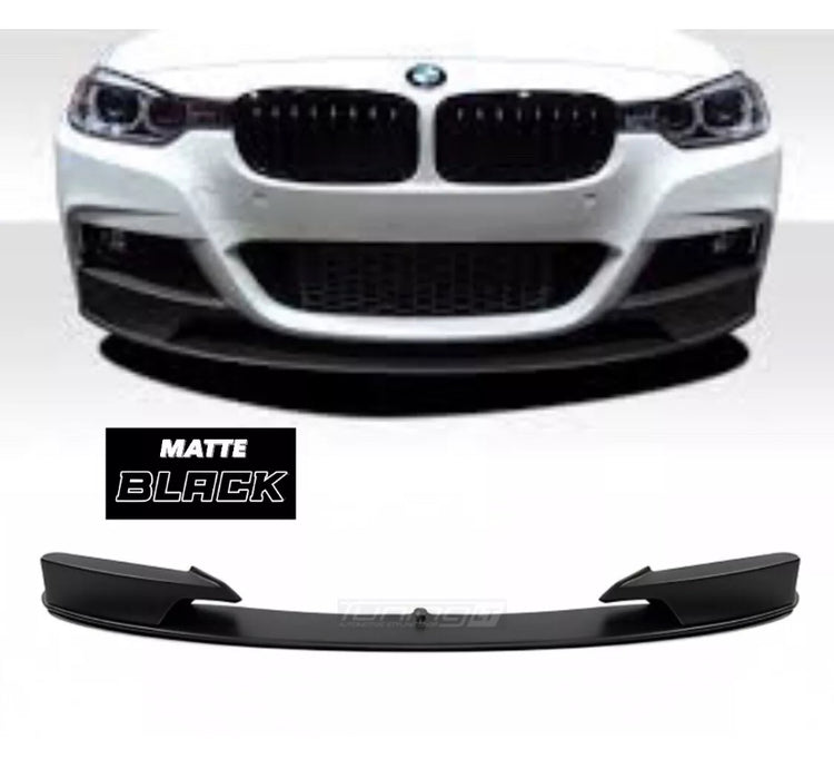 BMW 3 Series F30 F31 Matte Black Front Splitter