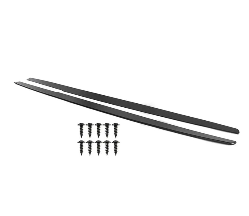 BMW 3 Series F30 Saloon Gloss Black / Matte Black / Carbon Look Car Side Extension Blades - Auto Kits