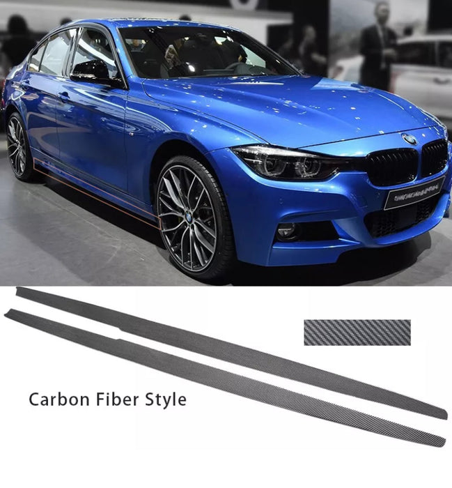 BMW 3 Series F30 F31 Carbon Look Car Side Extension Blades