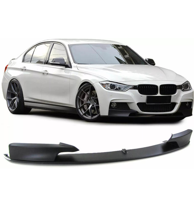 BMW 3 Series F30 F31 Matte Black Front Splitter