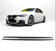 BMW 3 Series F30 Saloon Gloss Black / Matte Black / Carbon Look Car Side Extension Blades - Auto Kits