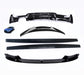 BMW F32 F33 F36 Kit 4 Series Gloss Black Spoiler Diffuser Splitter Side Extensions - Auto Kits